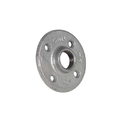 OwnBrand Decorative Galvanised Coated Iron Screwed Floor Flange 3/4 Inch